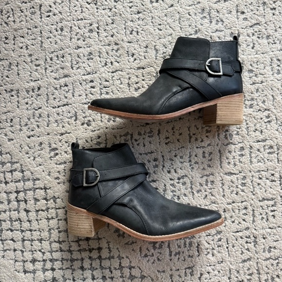 Free People Back Loop Ankle Boot in Black - Picture 5 of 14